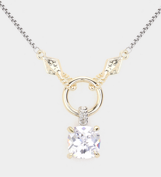 CZ Stone pendant Necklace