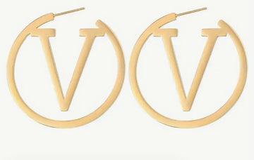 Gold ( V ) Hoops