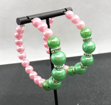 Pink/Green Hoops