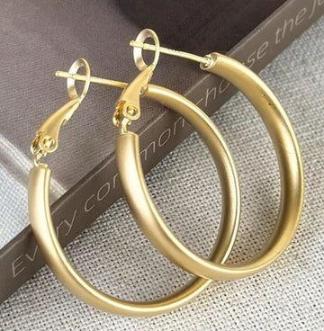 Small Matte Hoops