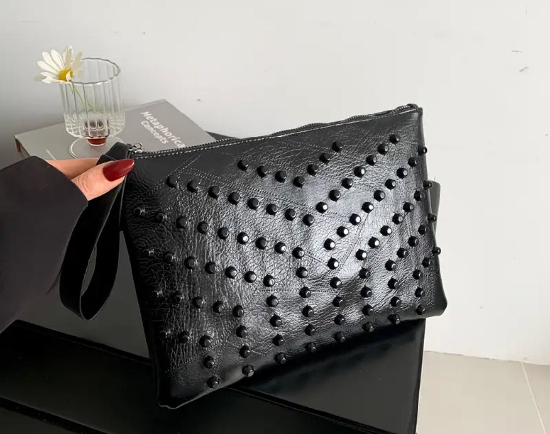 Studded Clutch Bag