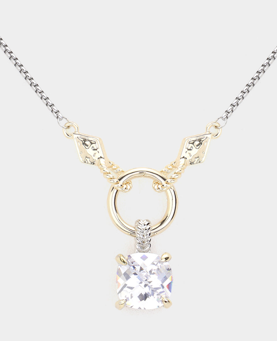 CZ Stone pendant Necklace