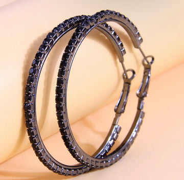 Jet Bling Hoops