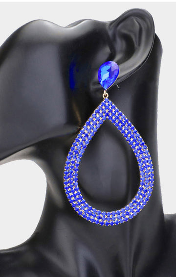 Teardrop Rhinestone earrings