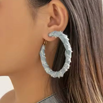 Denim Hoops