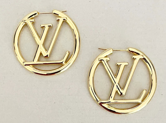 LV inspired Hoops