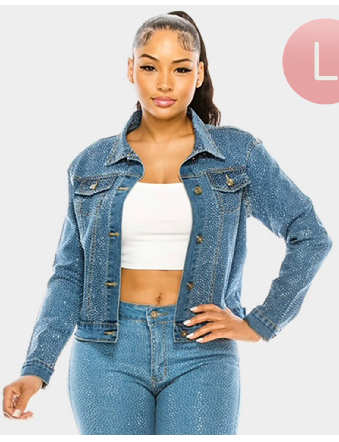 Denim Bling Jacket