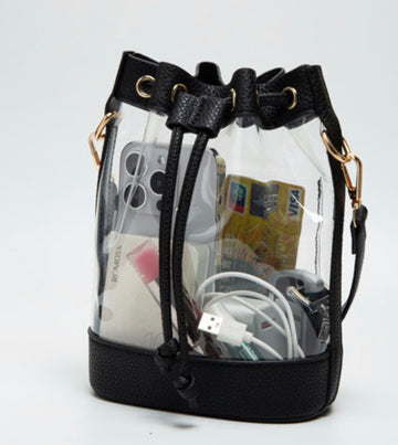 Clear Bucket Bag 🖤