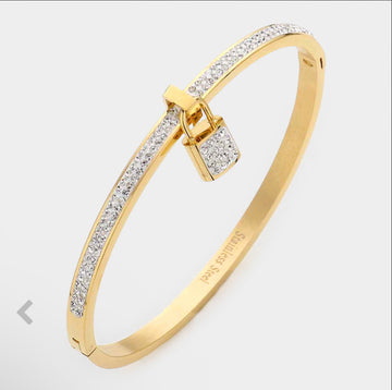 Pave Lock Bangle