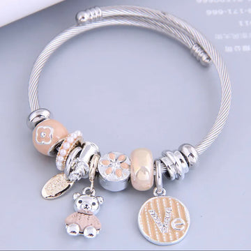 Tan Charm Bracelet