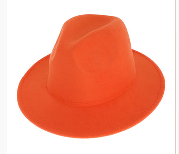 Orange Fedora Hat