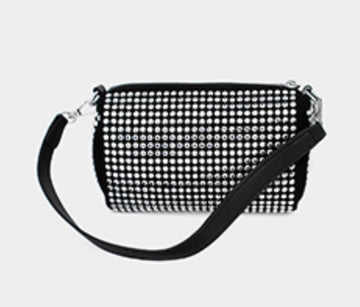 Bling Faux Leather Crossbody Bag