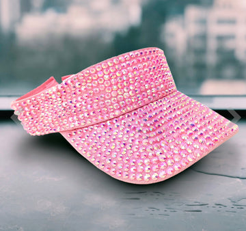 Pink/Rhinestone Visor